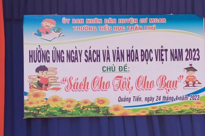 Trường Tiểu học Trần Phú  tổ chức Ngày hội đọc sách năm 2023.  Chủ đề: “ Sách cho tôi, cho bạn”